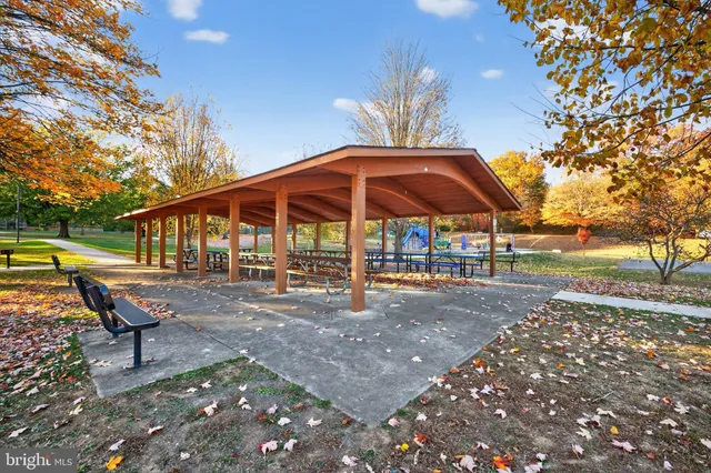 a view of an outdoor space and tennis court
