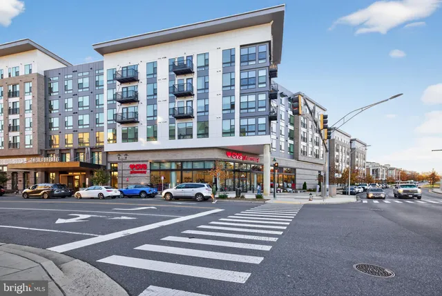 a front view of multi story residential apartment building