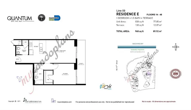 $2,600 | 1900 North Bayshore Drive, Unit 2609, Miami, FL 33132