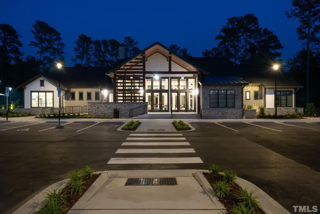 a front view of a building