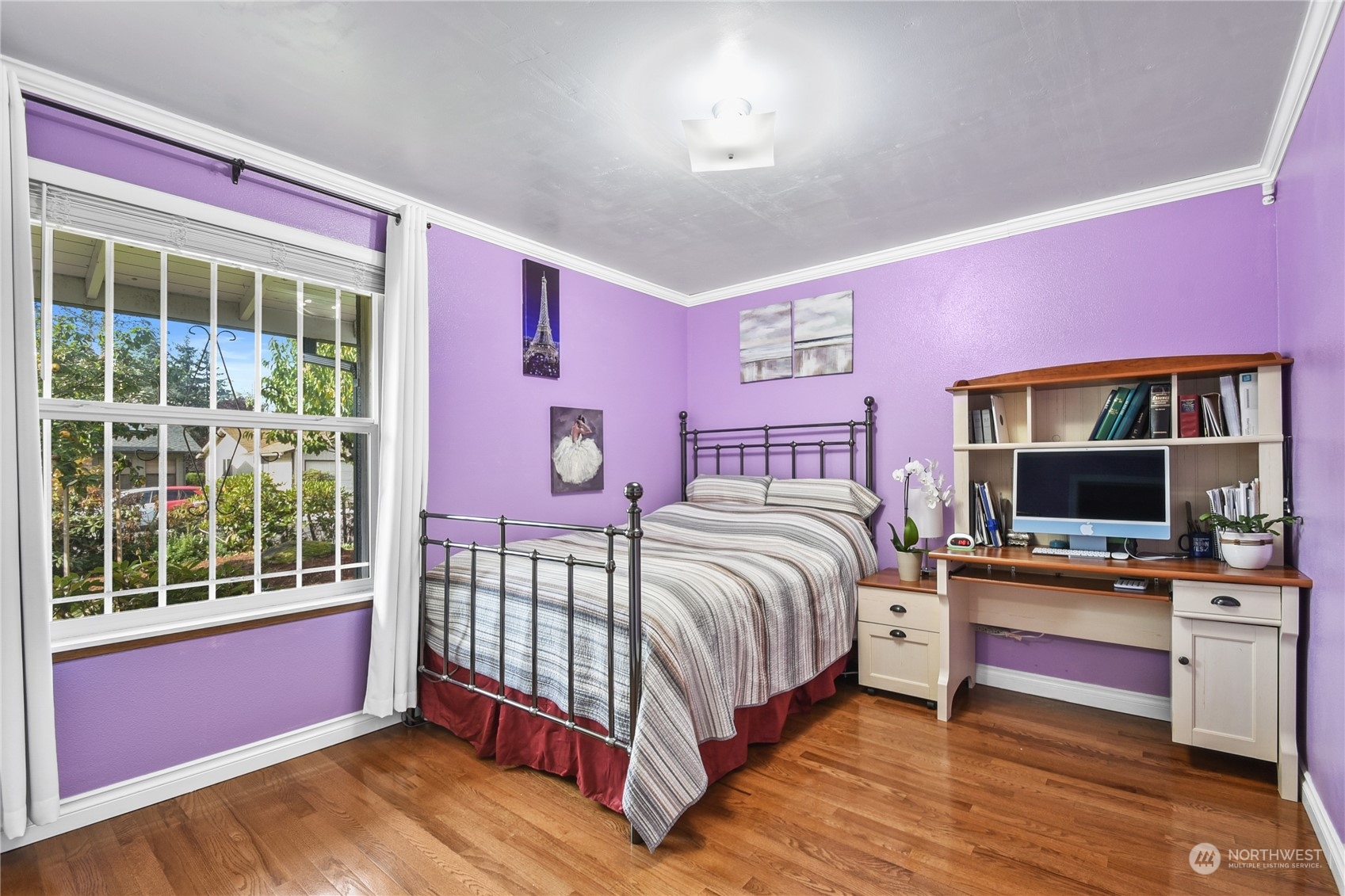 31108 11th Place Southwest Federal Way, WA 98023 - Photo 11 of 22 a bedroom with a bed and a flat screen tv