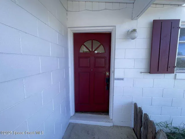 a view of front door