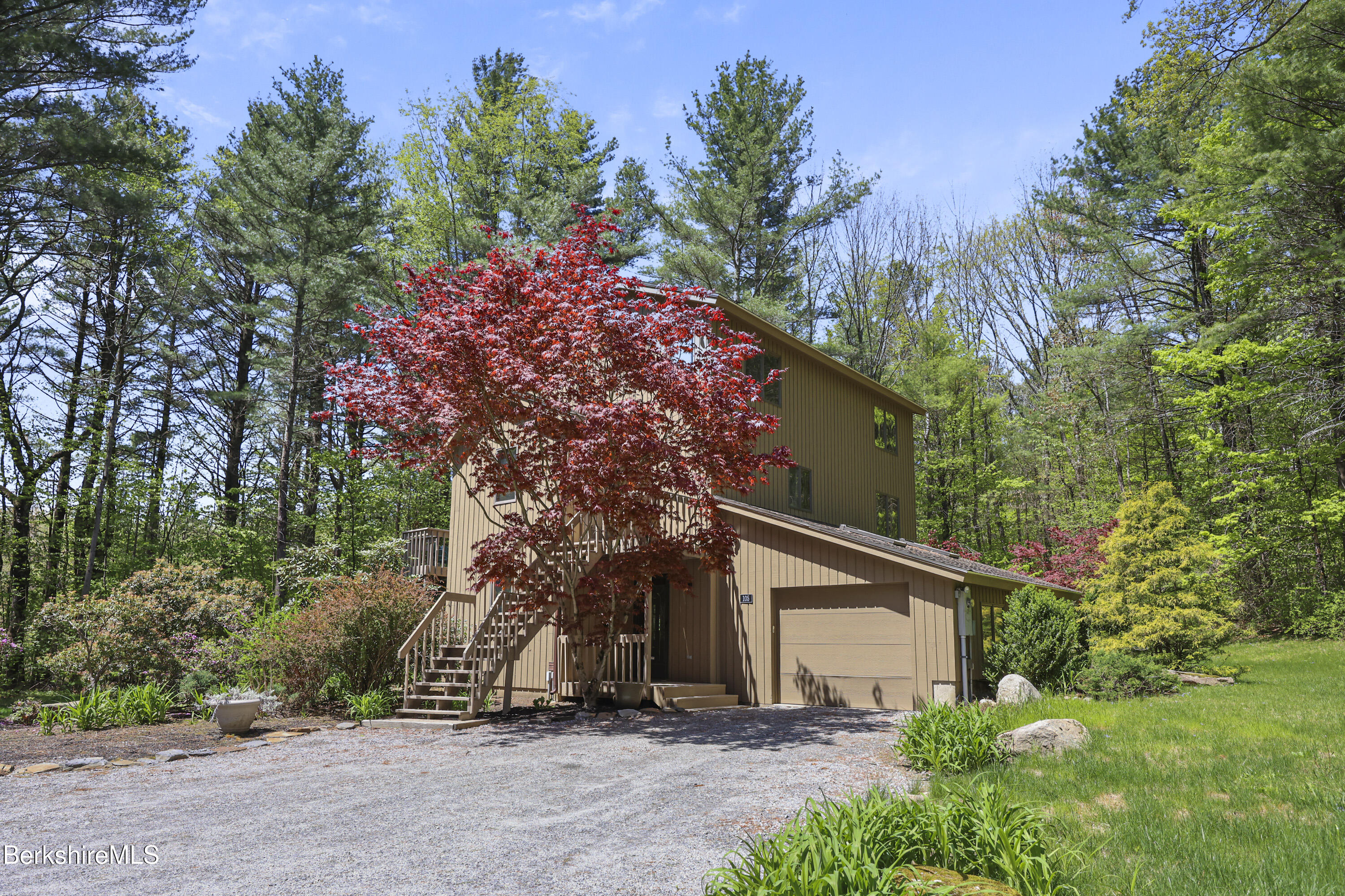 105 Harrington Road Otis, MA 01253 - Photo 7 of 68 front view of a house with a tree