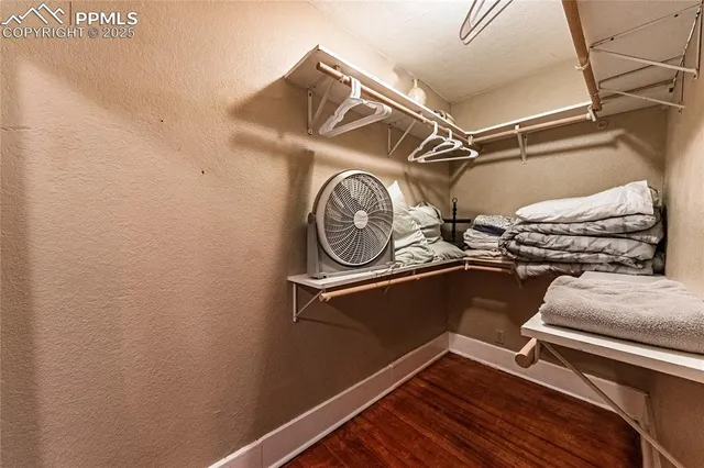 a view of walk in closet