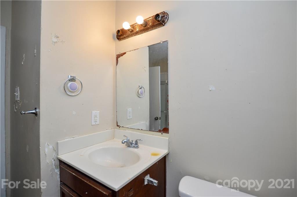 807 Squirrel Hill Road Charlotte, NC 28213 - Photo 30 of 34 a bathroom with a sink toilet and mirror