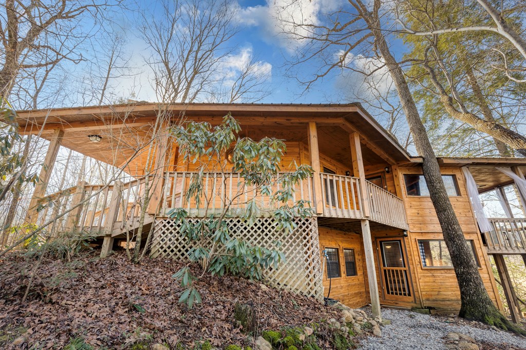 586 Newport Road Blue Ridge, GA 30513 - Photo 3 of 38 a view of a house with a yard