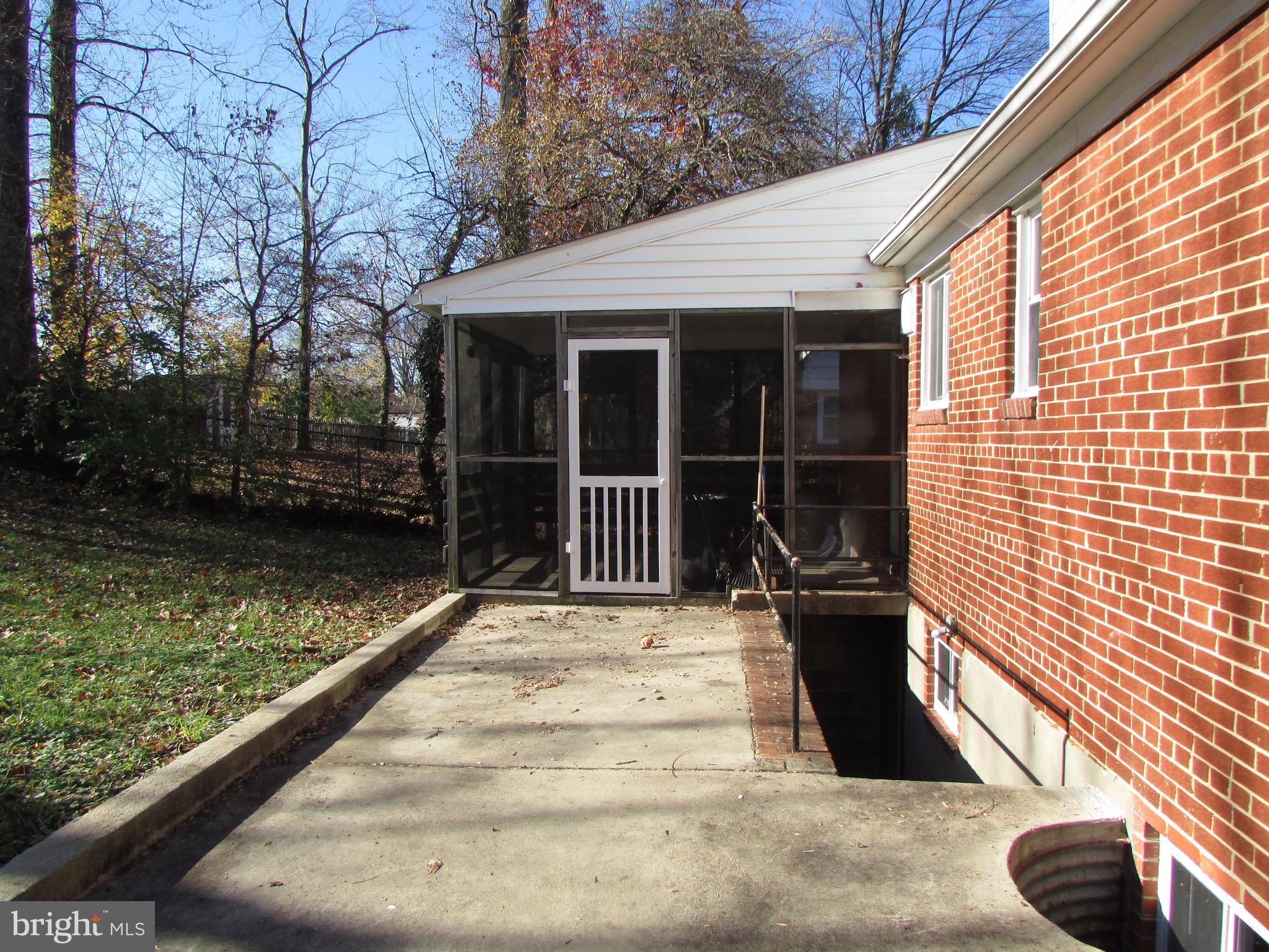 3918 Weller Road Silver Spring, MD 20906 - Photo 29 of 30 Patio, basesment exterior entrance, screened porch