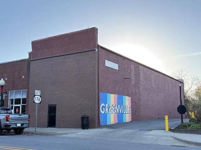 a outdoor space view with a mirror