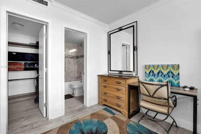 a view of walk in closet