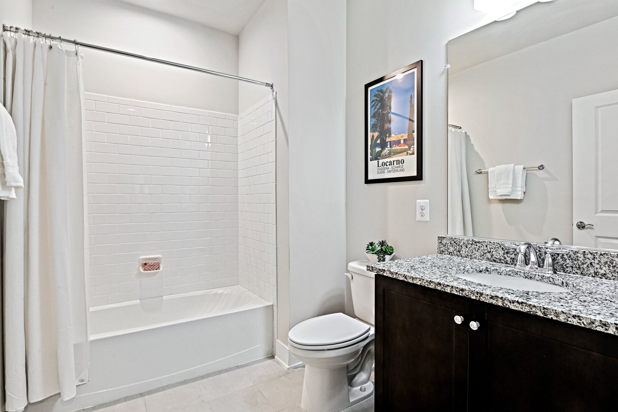 2320 Field Point Road, Unit 4102 Herndon, VA 20171 - Photo 25 of 39 a bathroom with a granite countertop sink toilet and shower