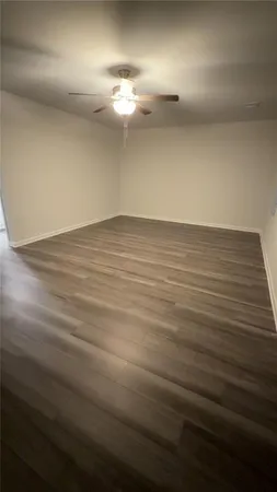 a view of a room with an empty space
