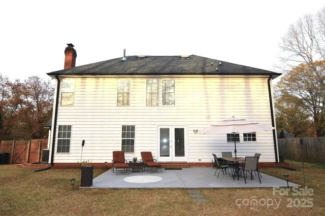 a view of a house with a patio