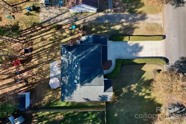 a view of statue in a yard