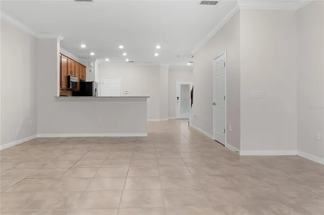 a view of an empty room