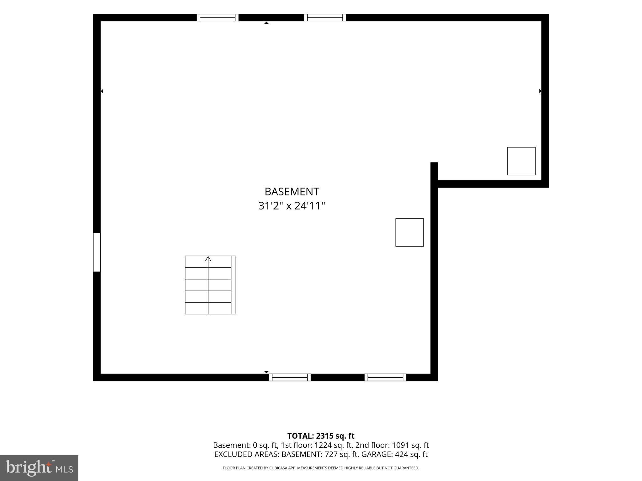 209 Crump Road Exton, PA 19341 - Photo 38 of 38 Basement floorplan