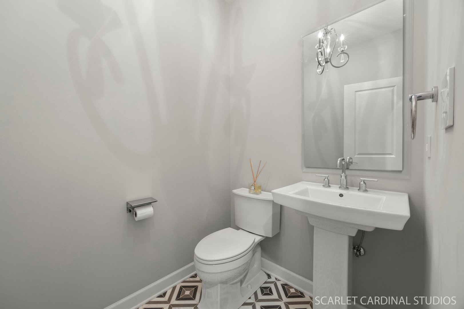 14253 Lacey Drive Lemont, IL 60439 - Photo 11 of 24 a bathroom with a sink a toilet and mirror