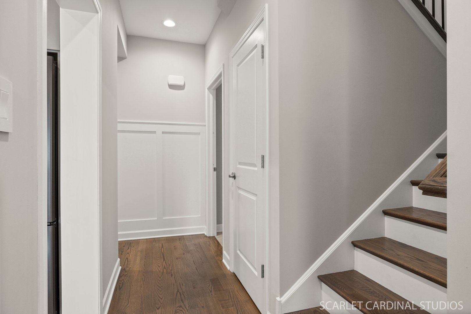 14253 Lacey Drive Lemont, IL 60439 - Photo 12 of 24 a view of entryway with stairs and wooden floor