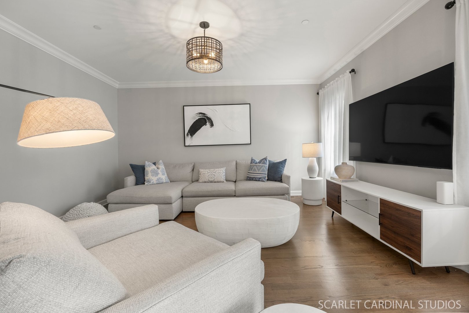 14253 Lacey Drive Lemont, IL 60439 - Photo 8 of 24 a living room with furniture and a flat screen tv