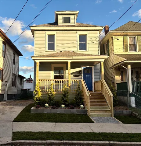 a front view of a house