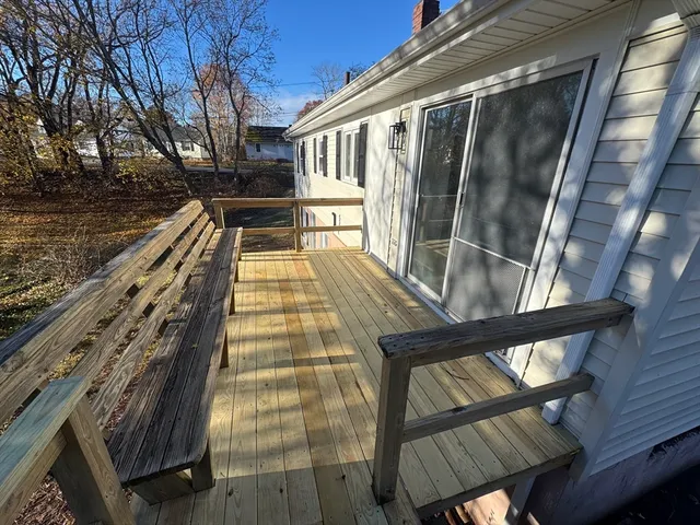 a view of outdoor space with seating