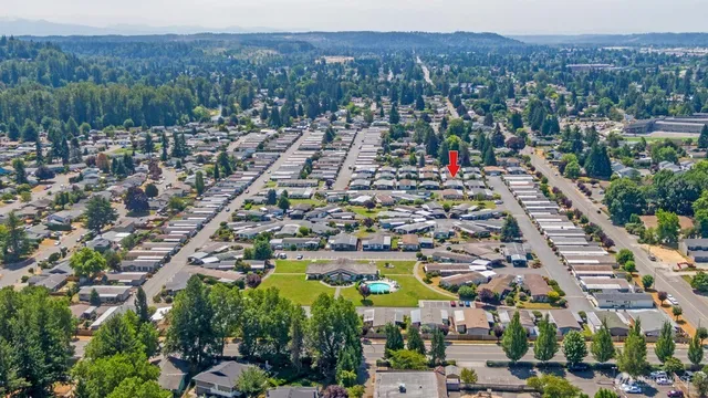 a view of city and mountain