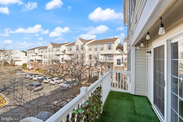 a view of city from balcony