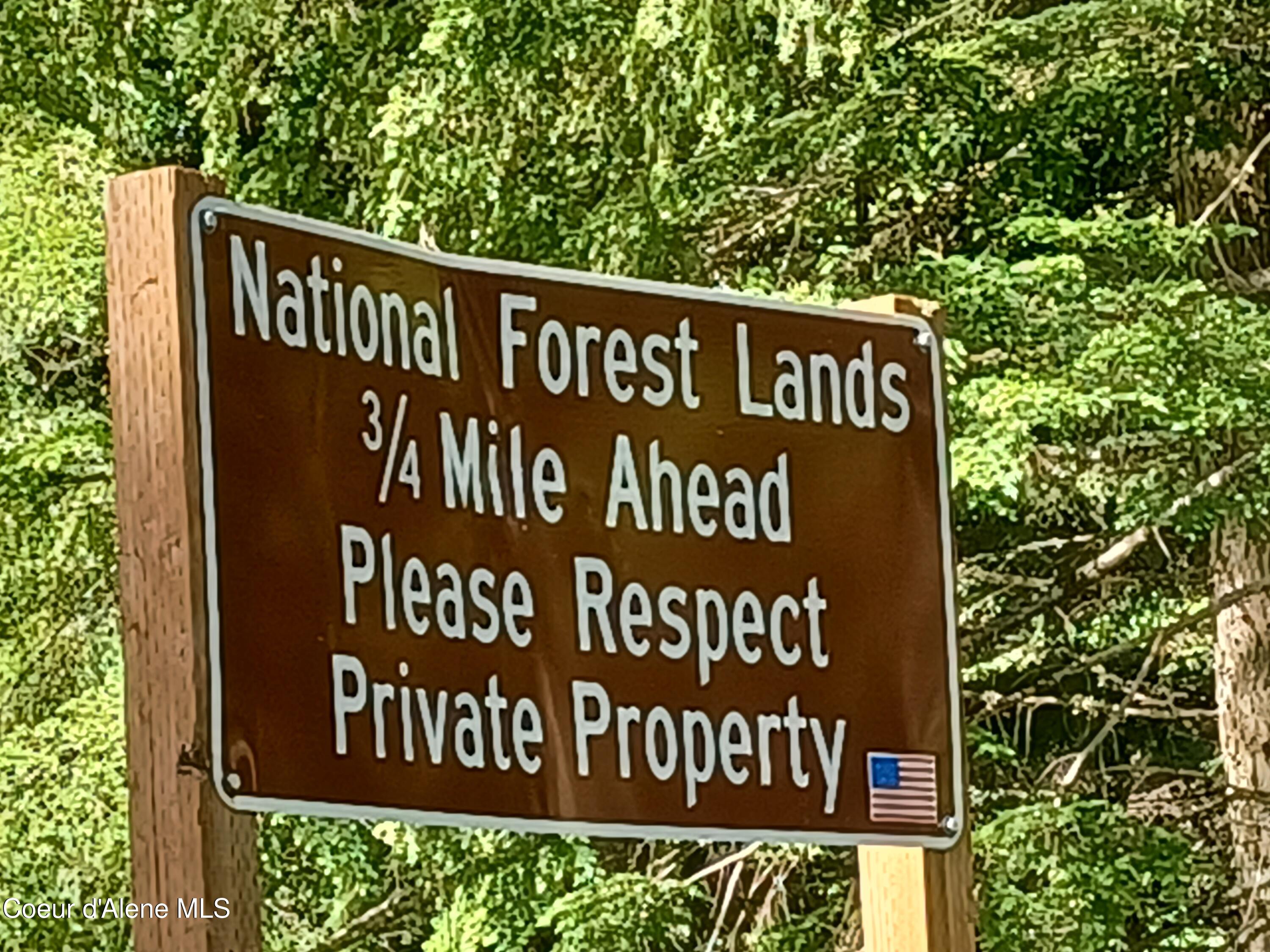 127 Coyote Trail Priest River, ID 83856 - Photo 24 of 29 Sign on Lower Quartz Creek Rd