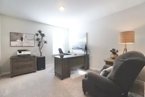 a room with a window