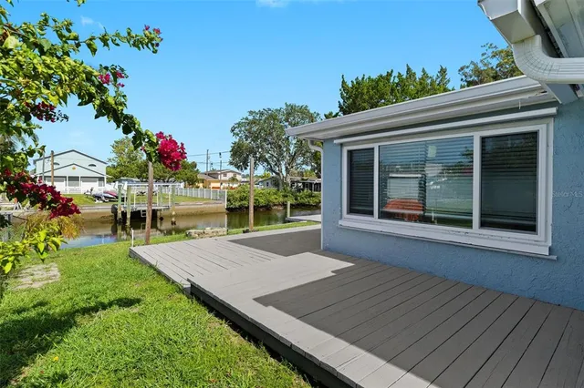 a house view with a garden space