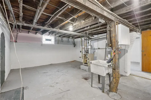 a view of room with stairs