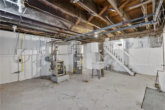 a view of storage and utility room