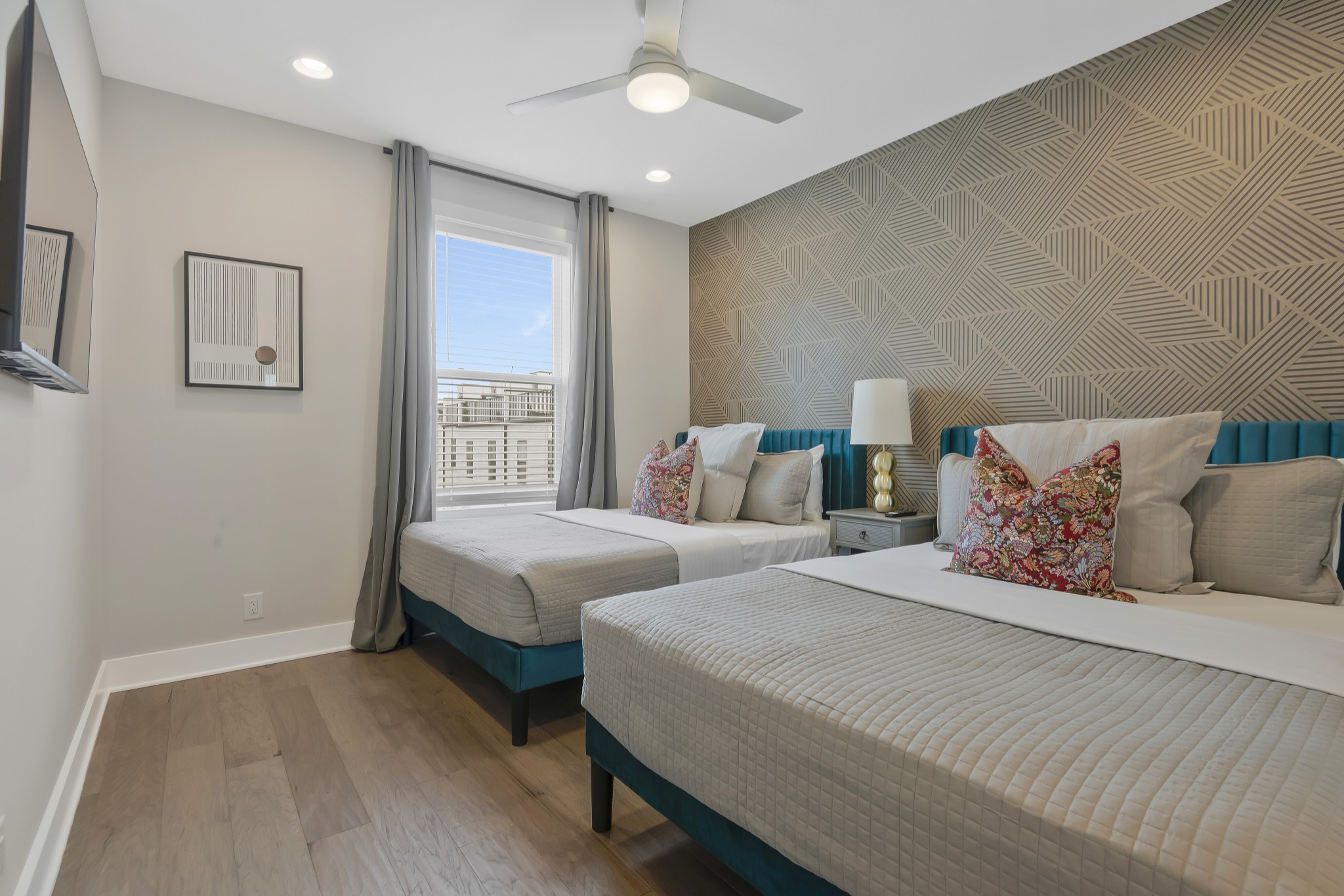 2176 Carson Street, Unit 3 Nashville, TN 37211 - Photo 26 of 44 a bedroom with two beds and a large window