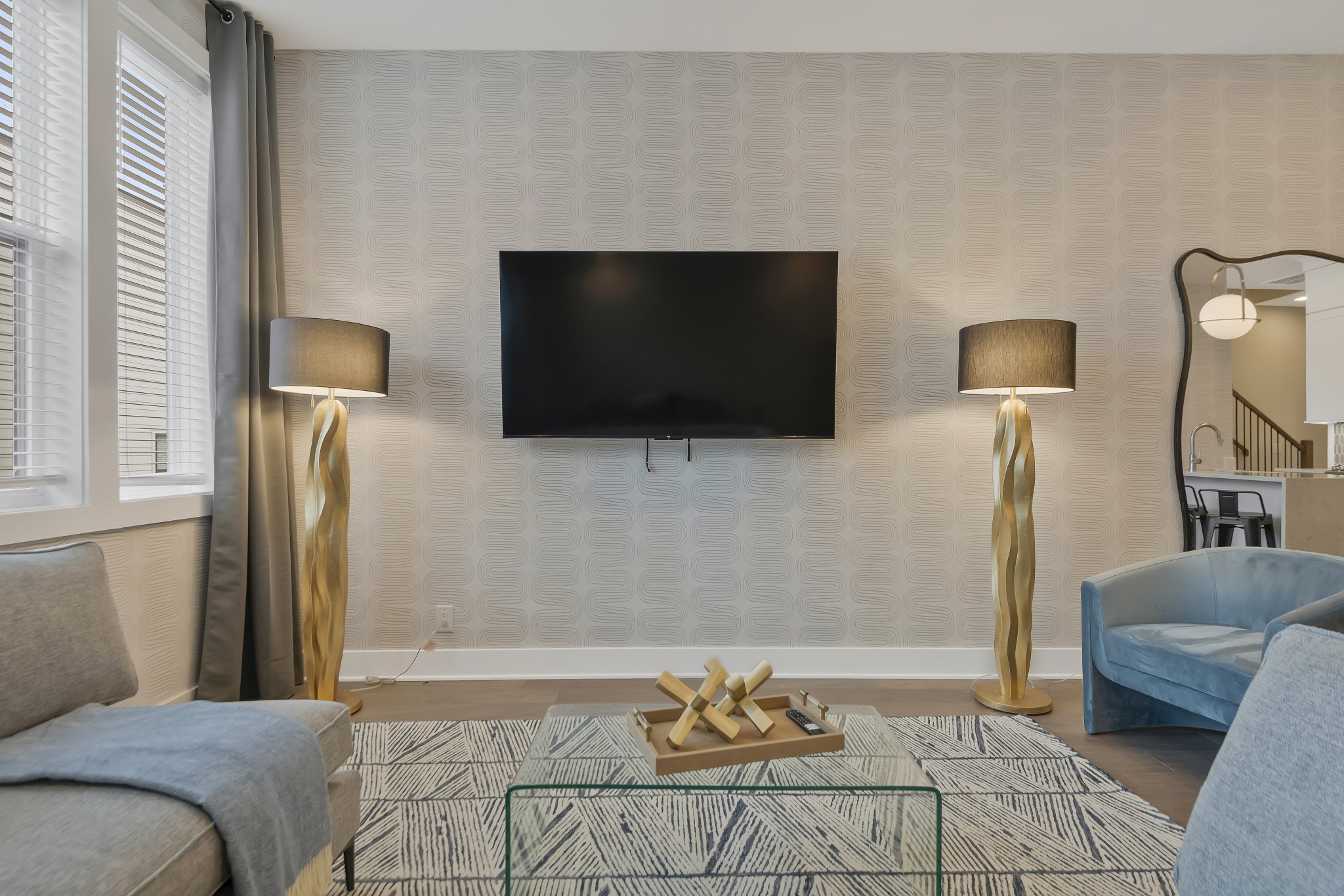 2176 Carson Street, Unit 3 Nashville, TN 37211 - Photo 4 of 44 a living room with furniture and a flat screen tv