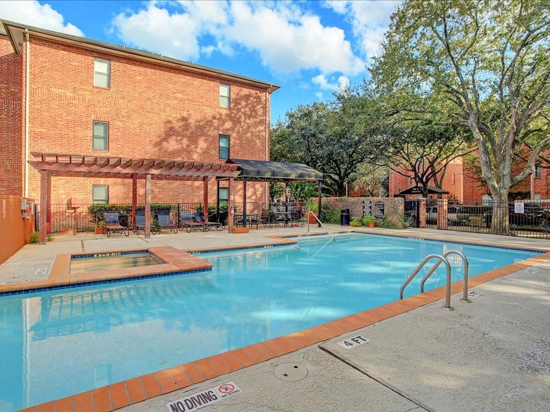 4041 Law Street, Unit 512 Houston, TX 77005 - Photo 13 of 15 a view of a house with swimming pool and sitting area