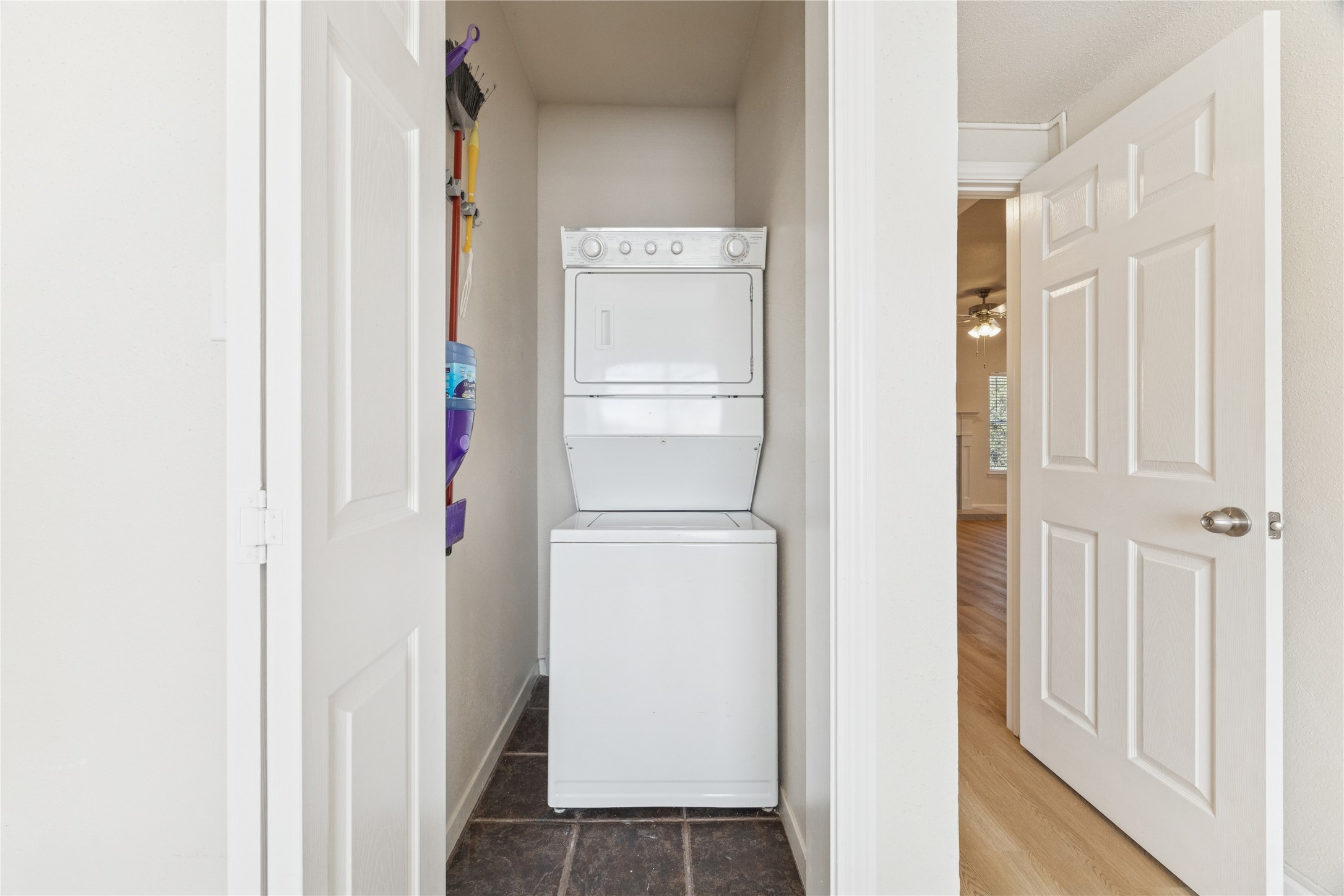 4041 Law Street, Unit 512 Houston, TX 77005 - Photo 9 of 15 a view of a closet with wooden floor