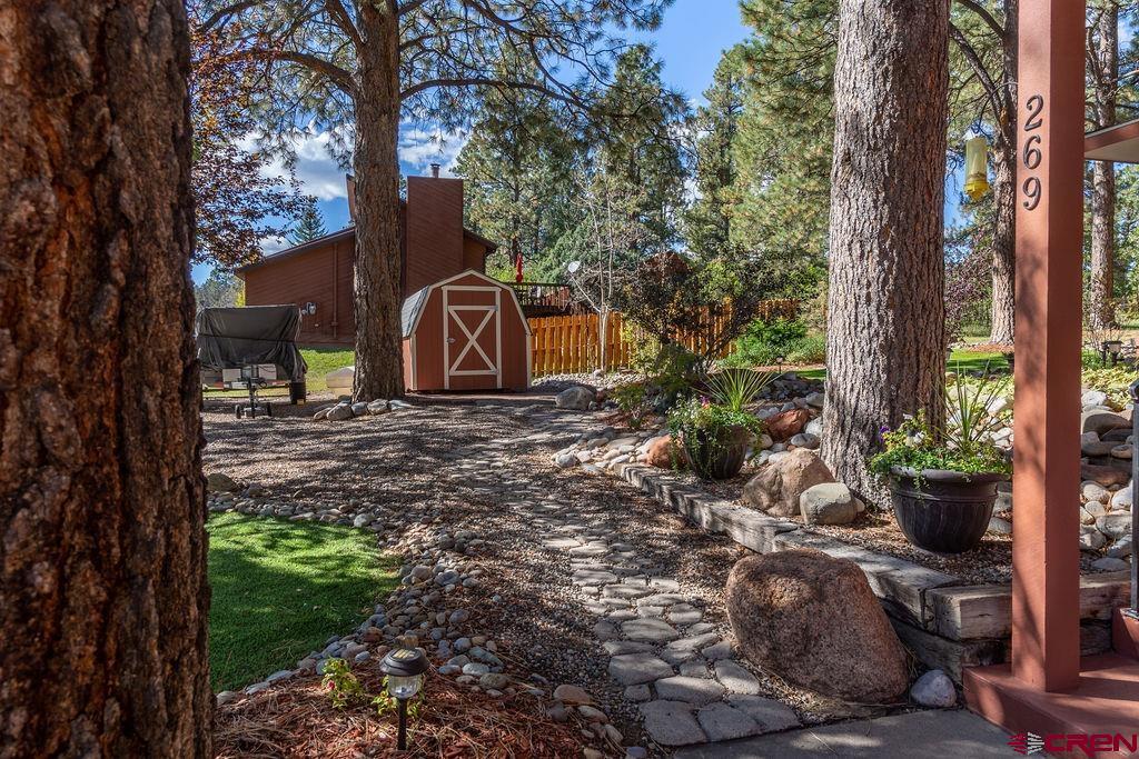 269 Fir Drive Durango, CO 81301 - Photo 7 of 23 a view of a backyard with garden