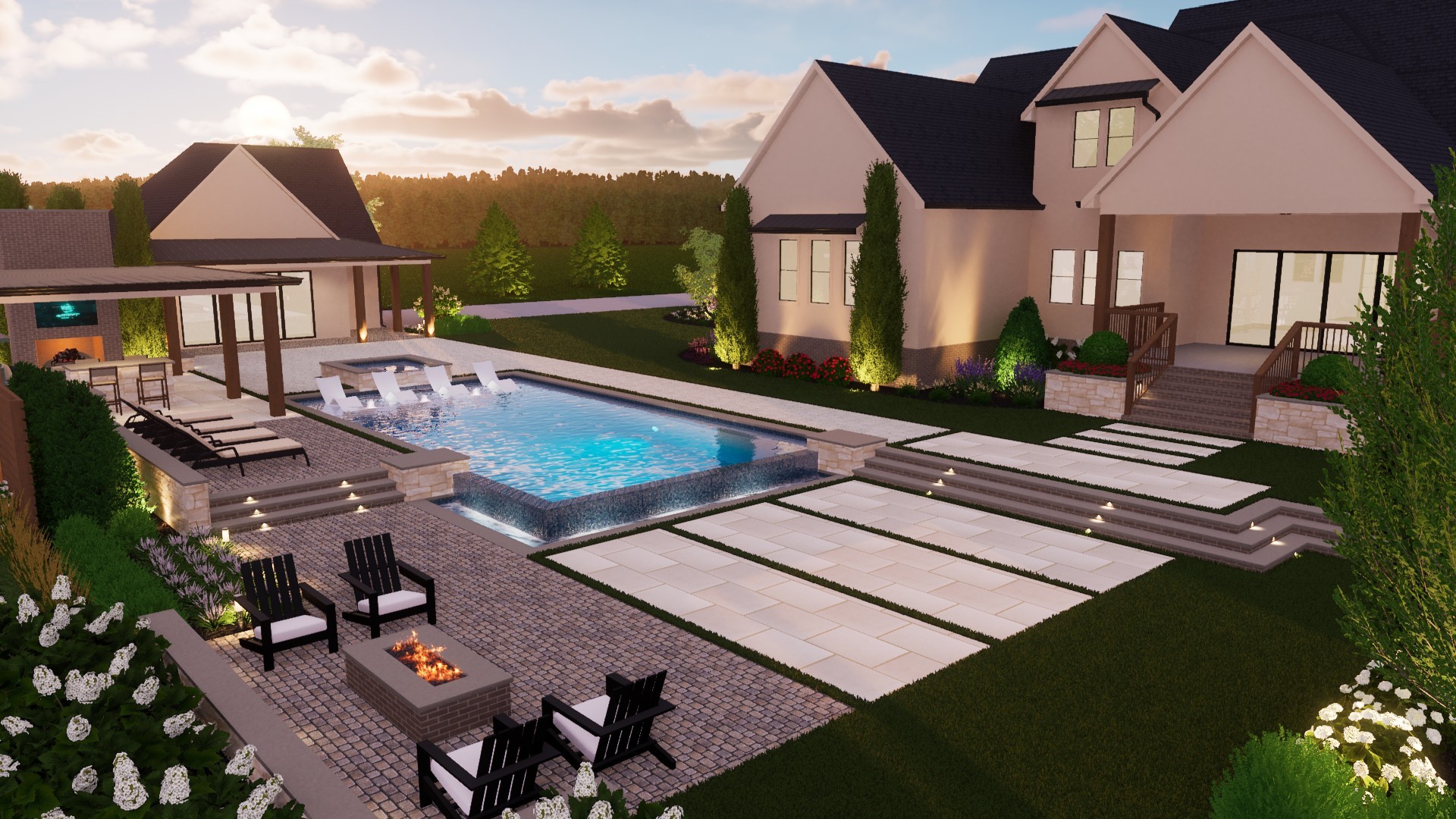 5131 Florence Road Murfreesboro, TN 37129 - Photo 43 of 44 Hardscape renderings. Many more photos and videos available by request.