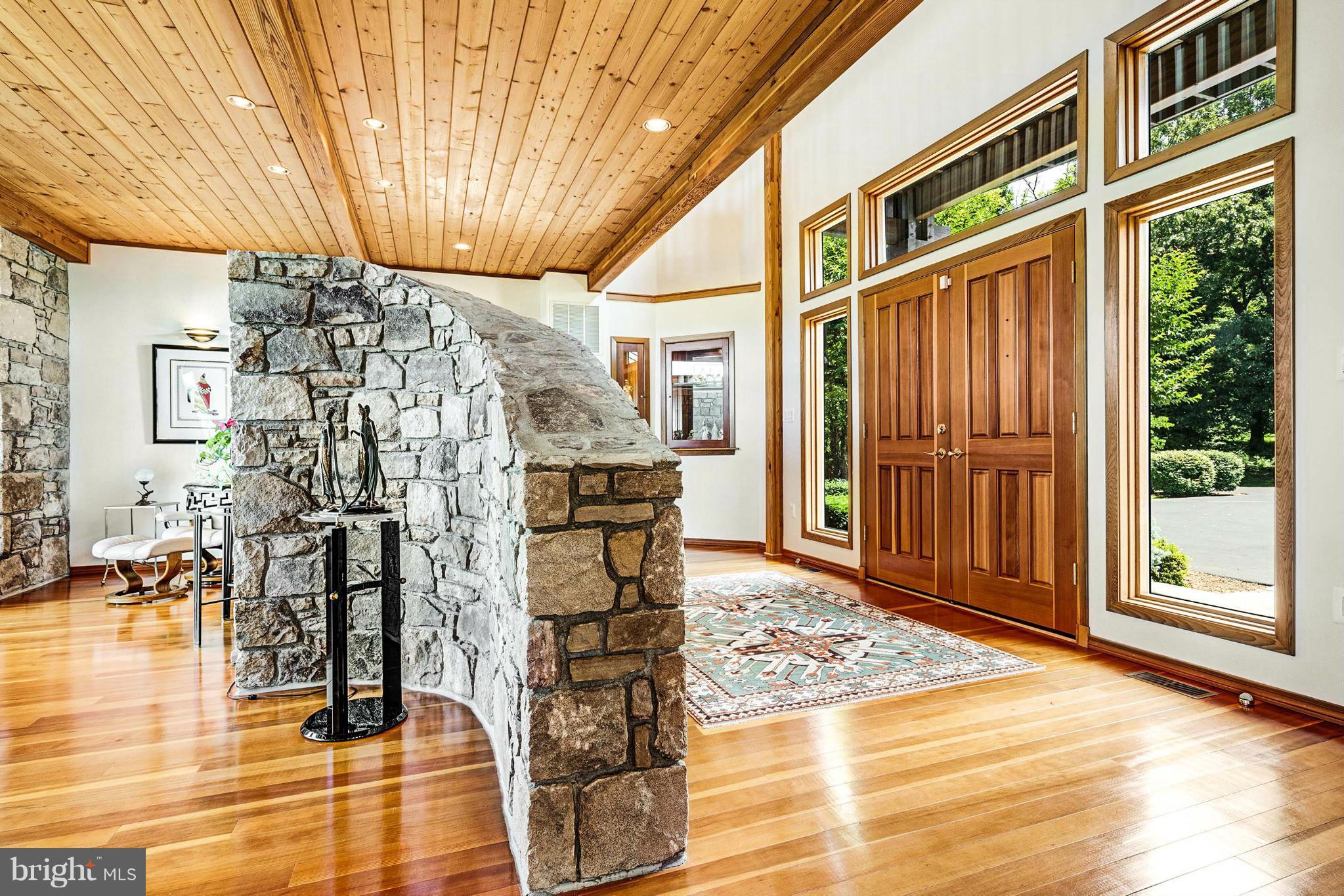 10306 Ada Road Marshall, VA 20115 - Photo 9 of 30 Natural Stone Feature Defining Foyer Entry