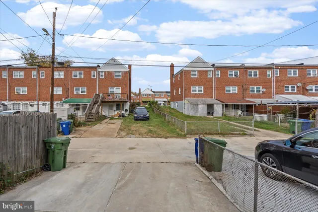 a view of a building with many windows