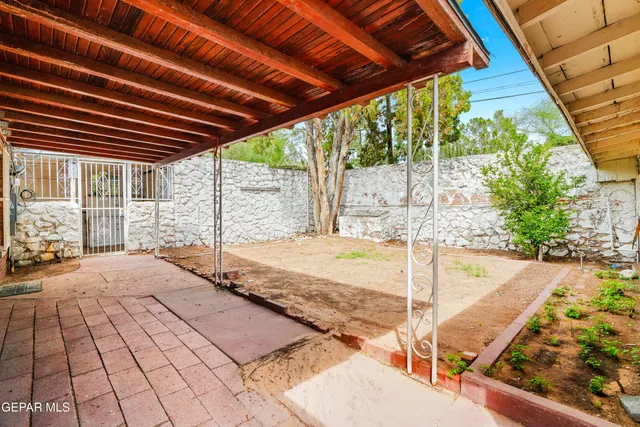 a view of small yard