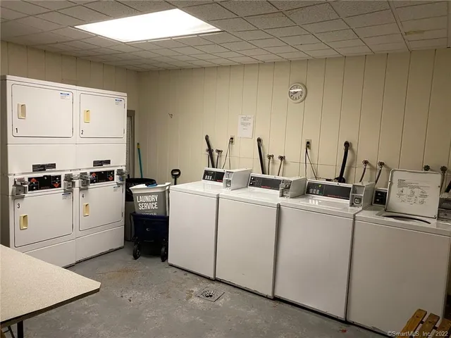 a room with storage and utility