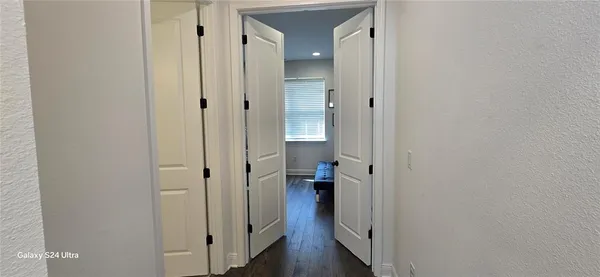 a view of a bathroom from a bathroom