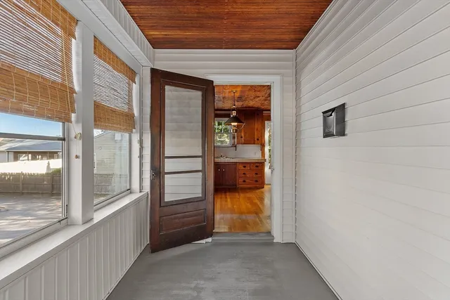 a view of an entryway door