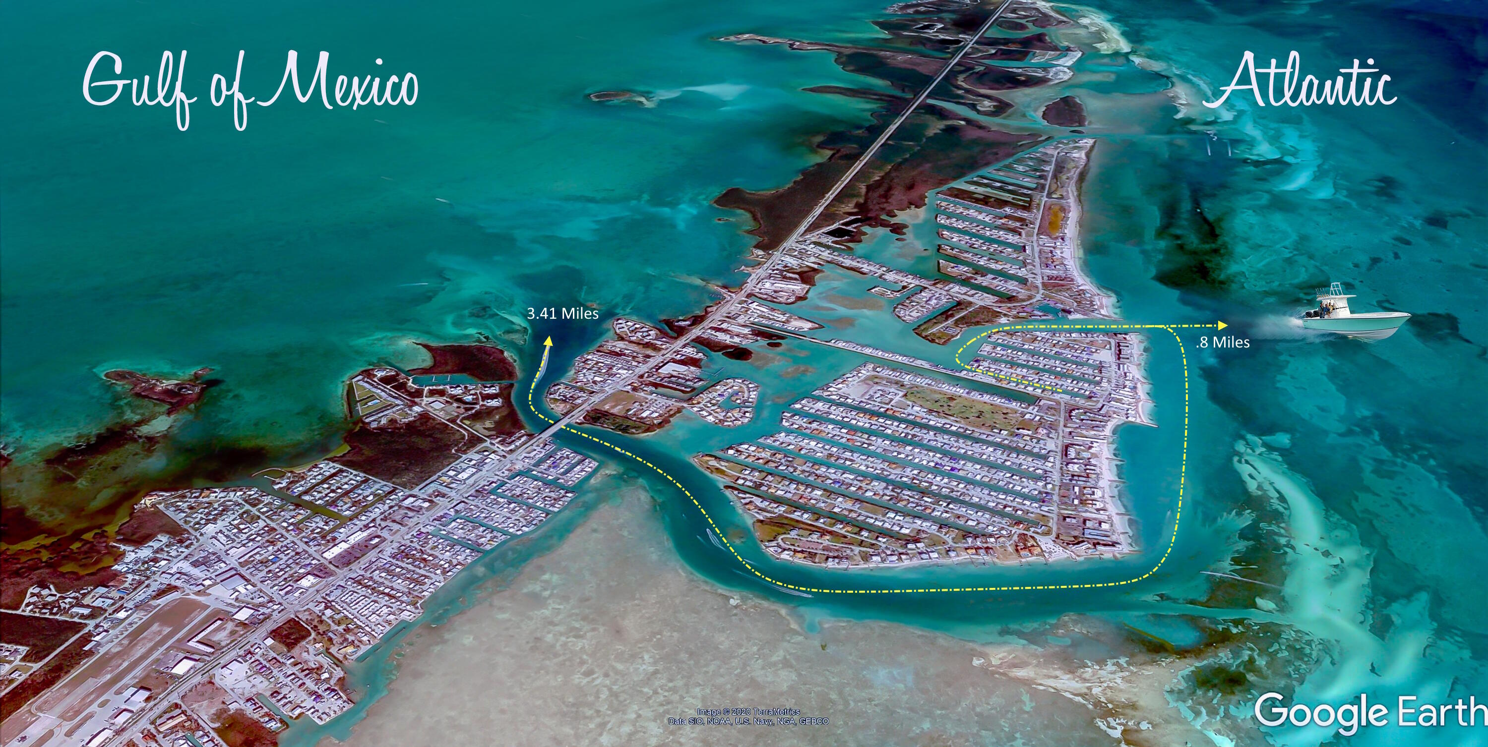 232 Sadowski Key Key Colony Beach, FL 33051 - Photo 40 of 71 Boating Routes to Ocean Access