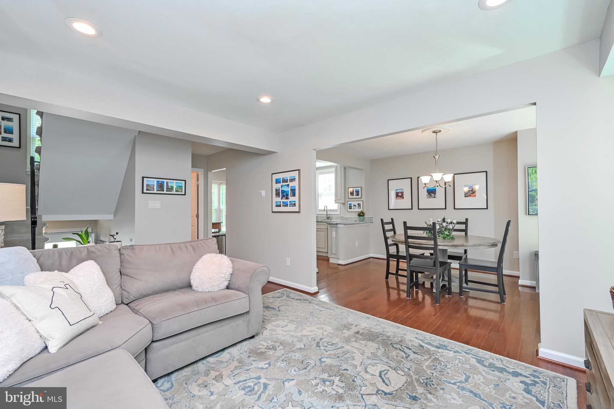 5310 Danbury Forest Drive Springfield, VA 22151 - Photo 5 of 42 Recessed Lighting + Open to Dining Room