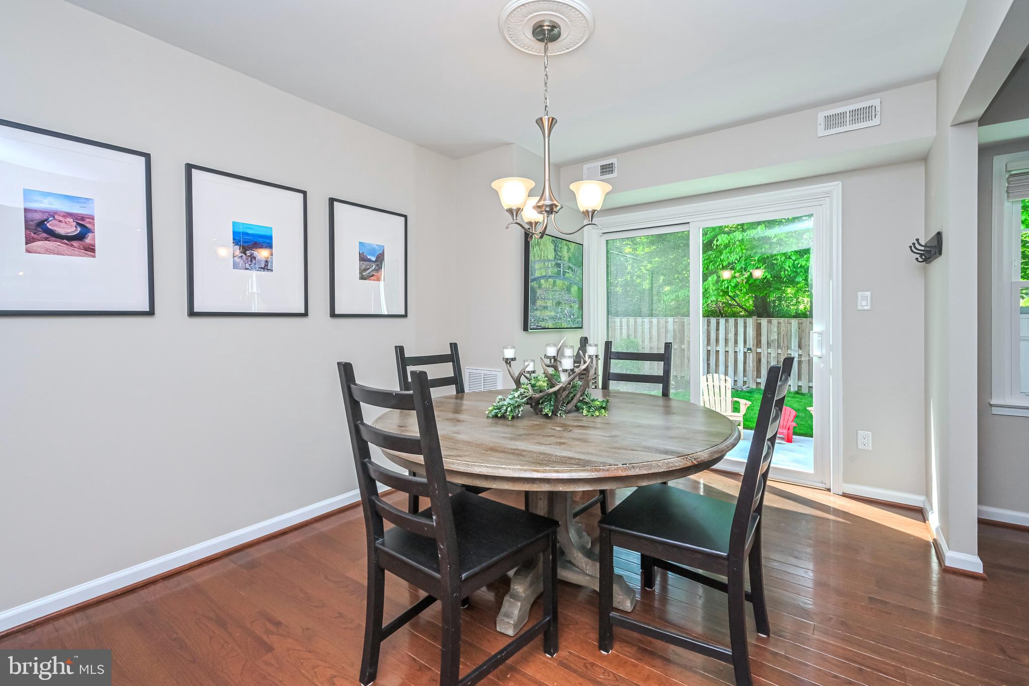 5310 Danbury Forest Drive Springfield, VA 22151 - Photo 6 of 42 Dining Room with New Sliding Glass Door