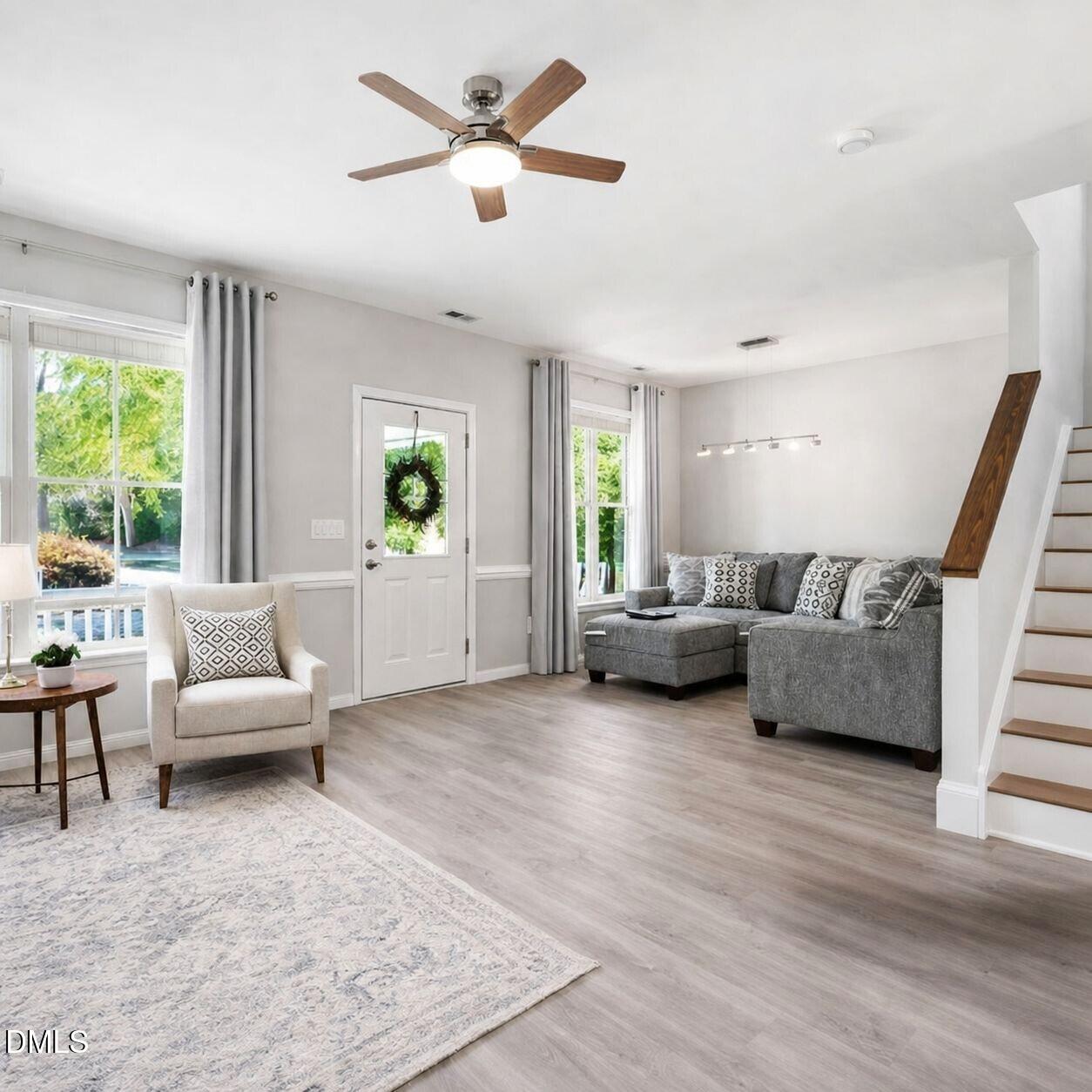 1005 Dual Parks Road Apex, NC 27502 - Photo 5 of 43 Partially staged living area