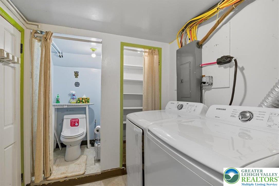 229 West High Street Nesquehoning, PA 18240 - Photo 28 of 38 a bathroom with a sink and a mirror