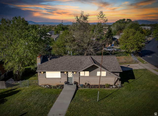 1327 North Main Street Farmington, UT 84025 - Photo 1 of 1 Aerial view with sunset