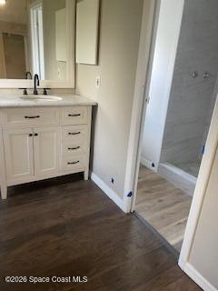 3406 Frankie Lane Cocoa, FL 32926 - Photo 13 of 14 a bathroom with a sink and a mirror